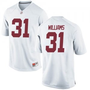 Men's Alabama Crimson Tide #31 Shatarius Williams White Replica NCAA College Football Jersey 2403UYZP6